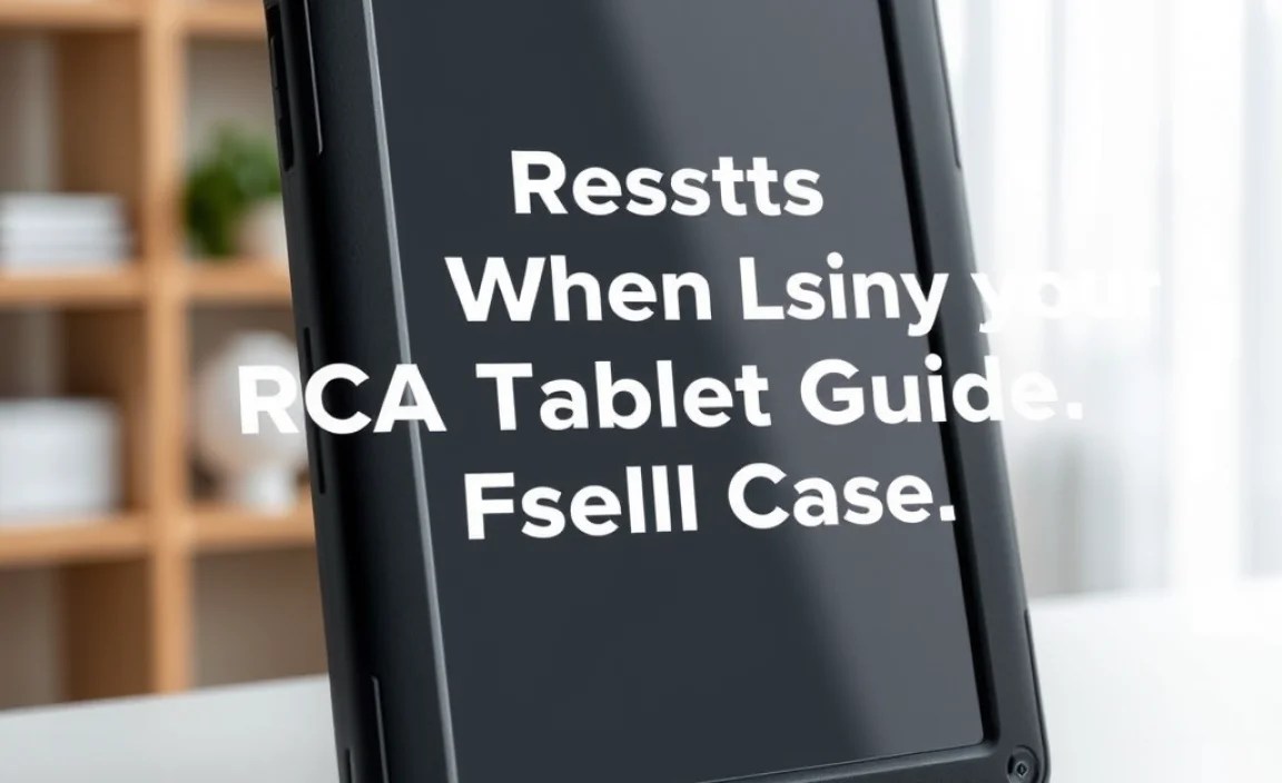 Resets When Using Your RCA Tablet Apollo Case