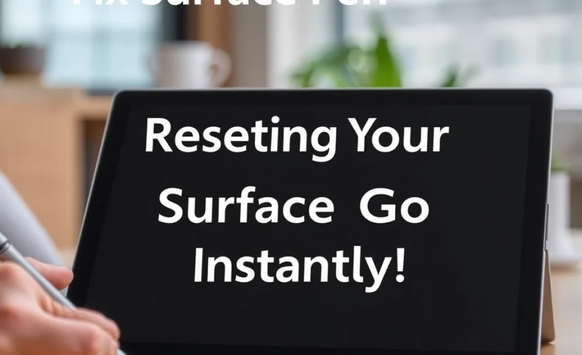 Resetting Your Surface Pen