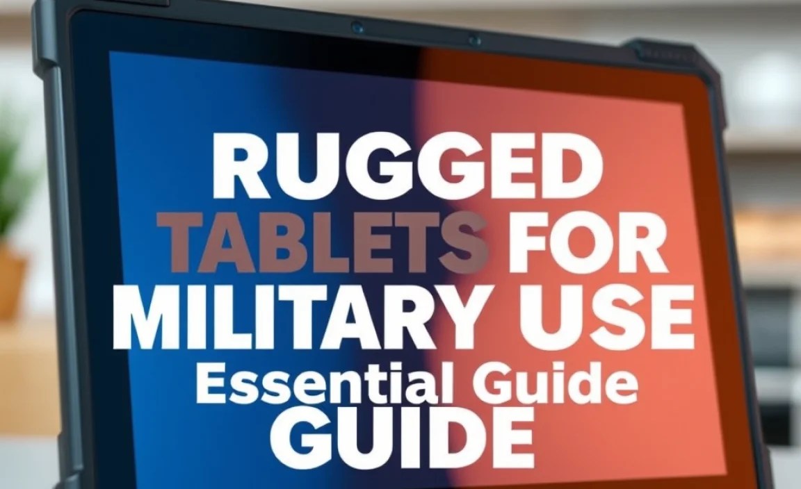 Rugged Tablets For Military Use: Essential Guide