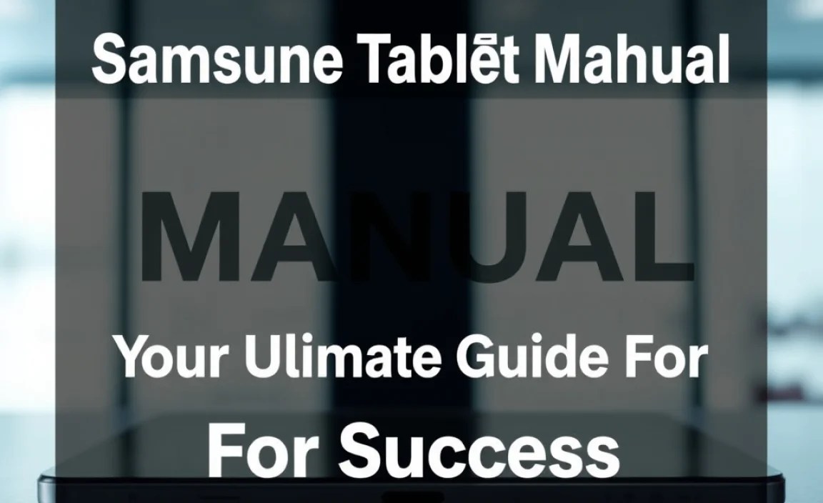 Samsung Tablet Manual: Your Ultimate Guide For Success