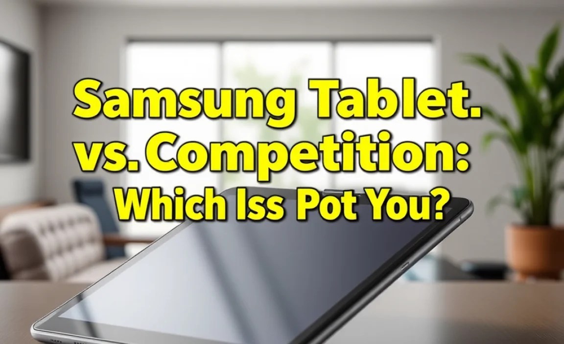 Samsung Tablet Vs. Competition: Which Is Best For You?