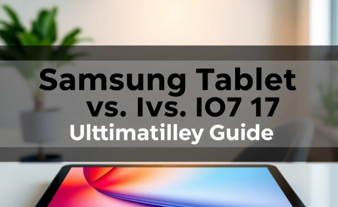 Samsung Tablet Vs. Ios 17: Ultimate Comparison Guide