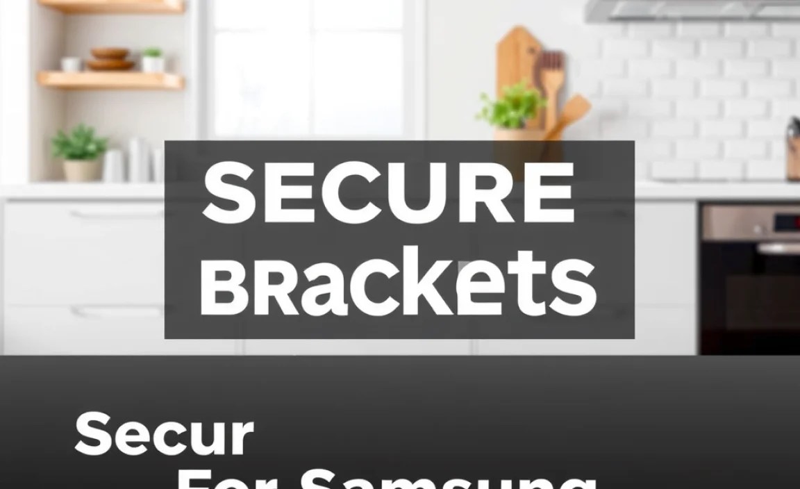 Secure Mounting Brackets For Samsung Dishwasher