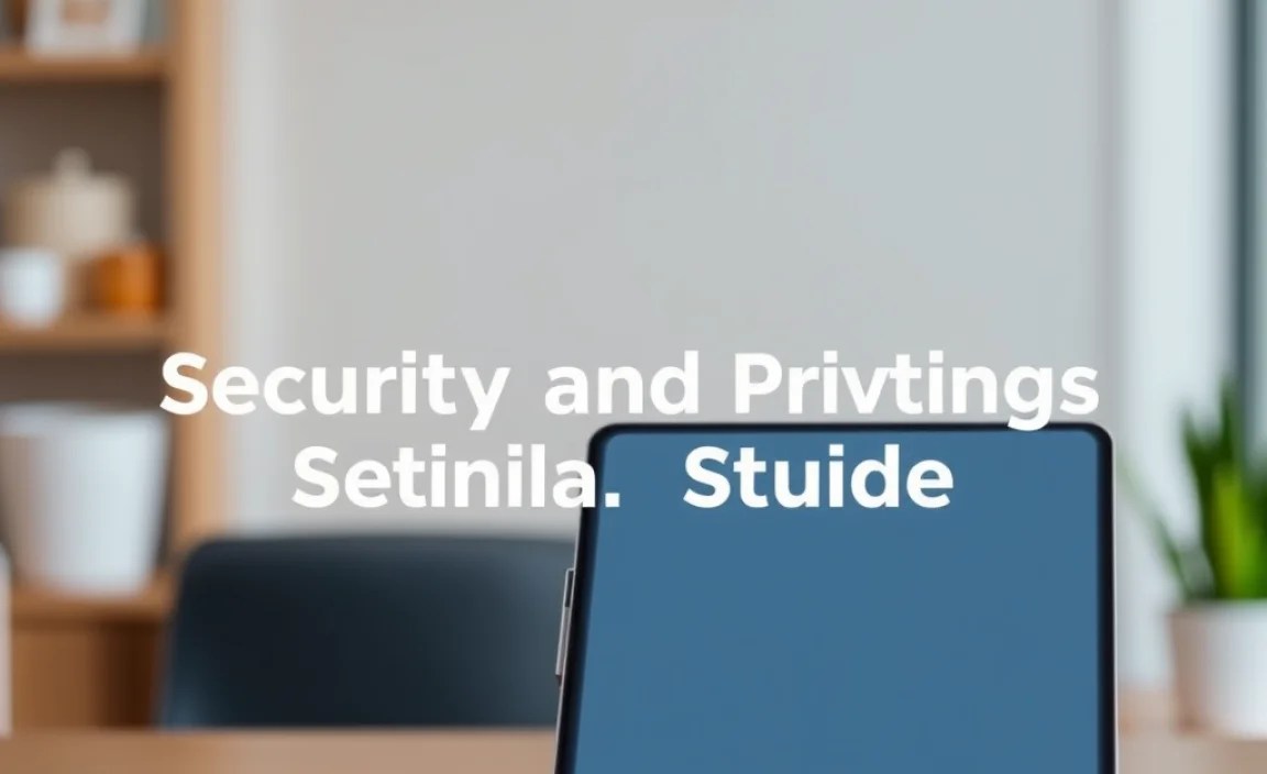 Security and Privacy Settings