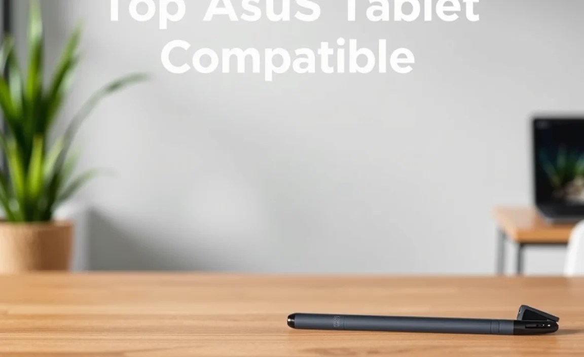 Setting Up and Using Your Stylus with Asus Tablets