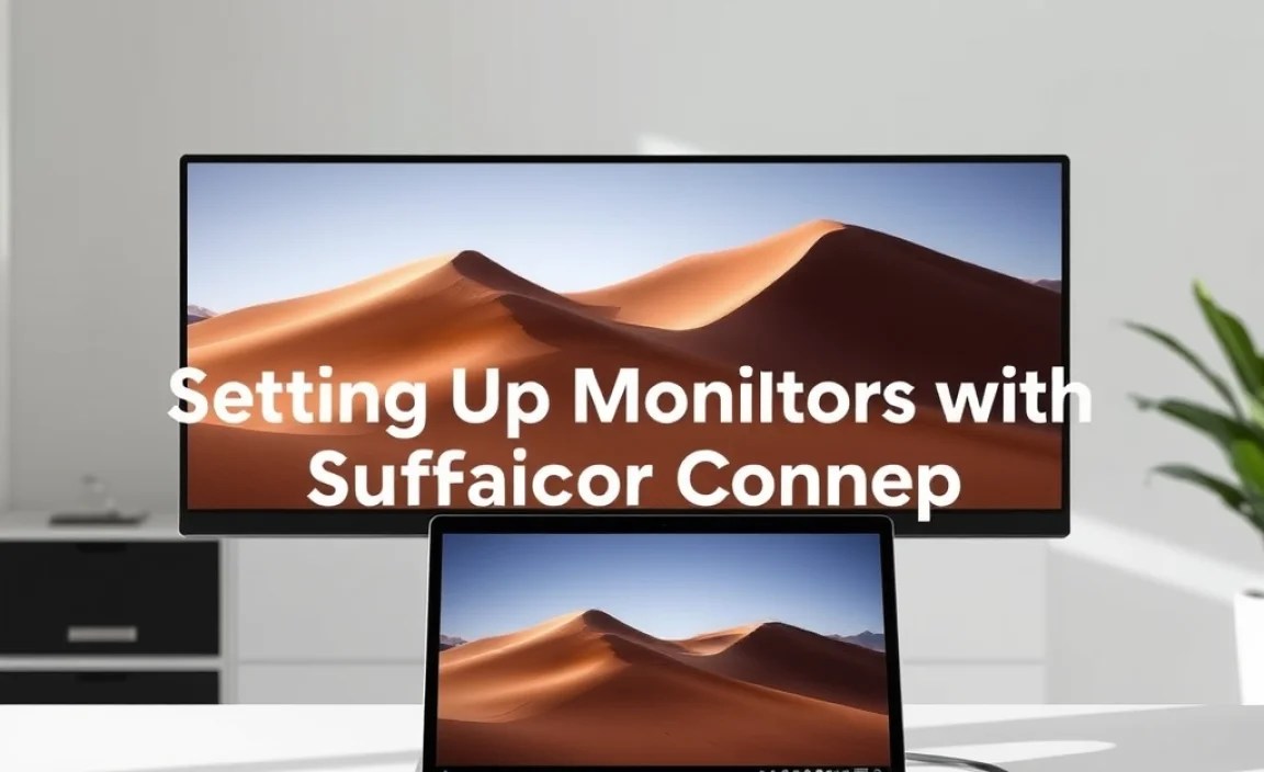 Setting Up Monitors with Surface Connect
