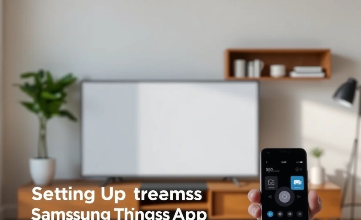 Setting Up the Samsung SmartThings App