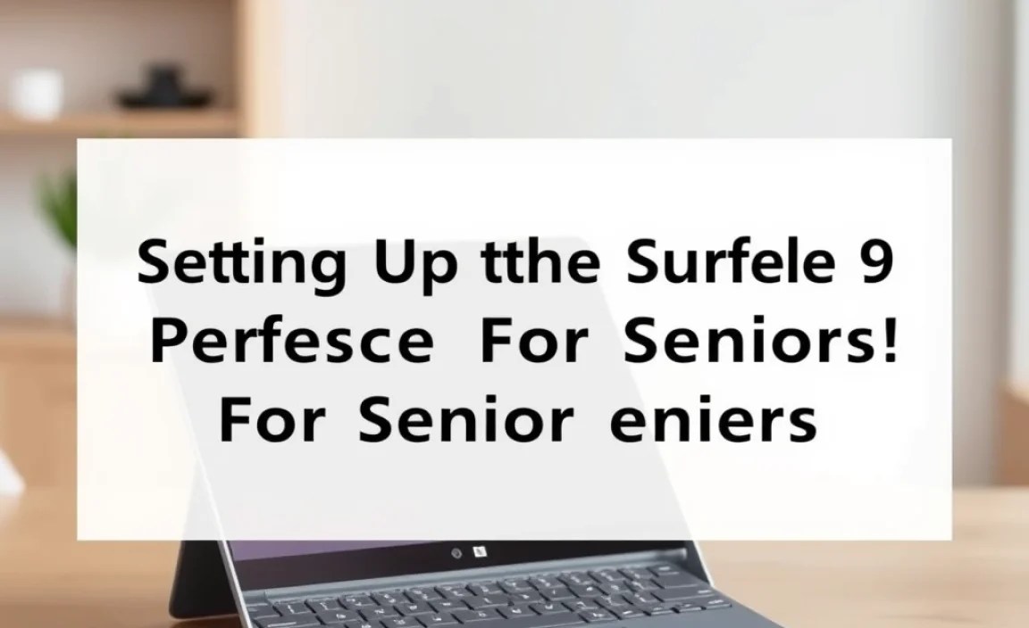 Setting Up the Surface Pro 9 for Senior Users