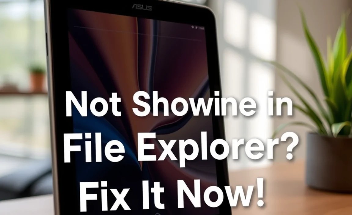 Setting Up Your ASUS Tablet for File Transfer