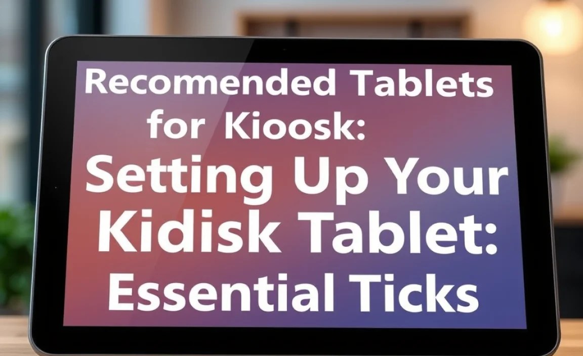 Setting Up Your Kiosk Tablet: Essential Tips