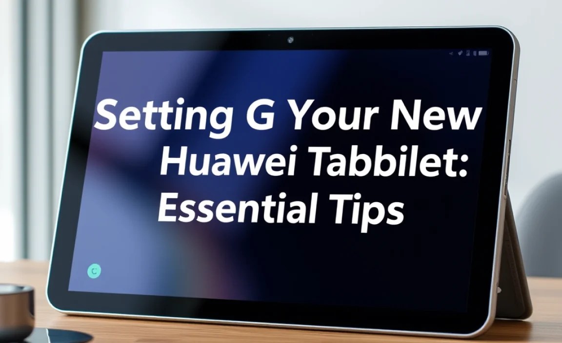 Setting Up Your New Huawei Tablet: Essential First Steps