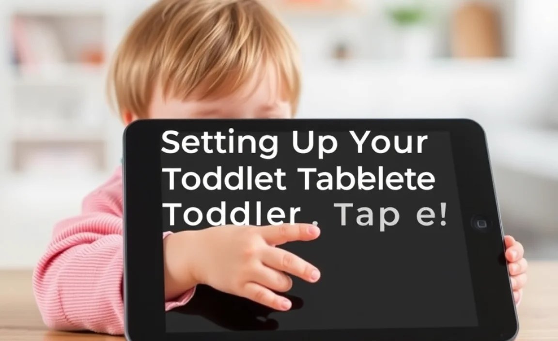 Setting Up Your Toddler Tablet Safely