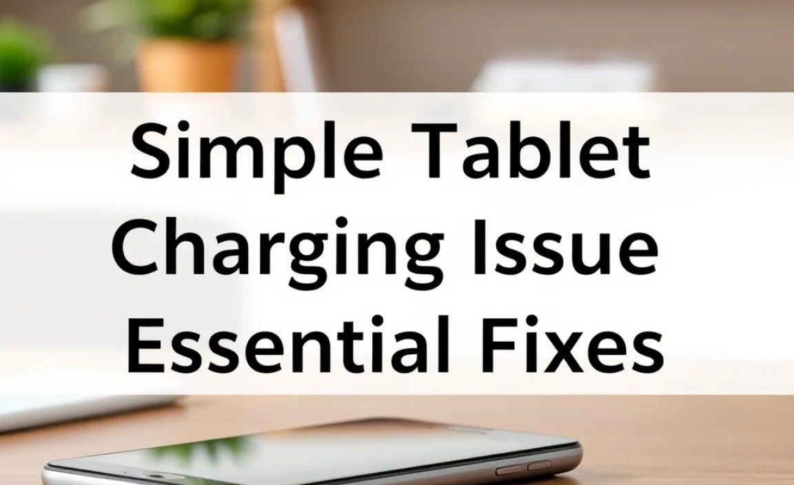 Simple Tablet Charging Issue On Android Tablet: Essential Fixes