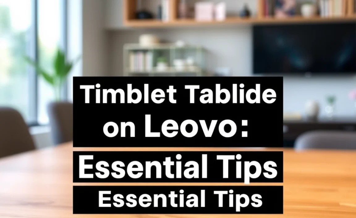 Simple Tablet Guide on Lenovo: Essential Tips