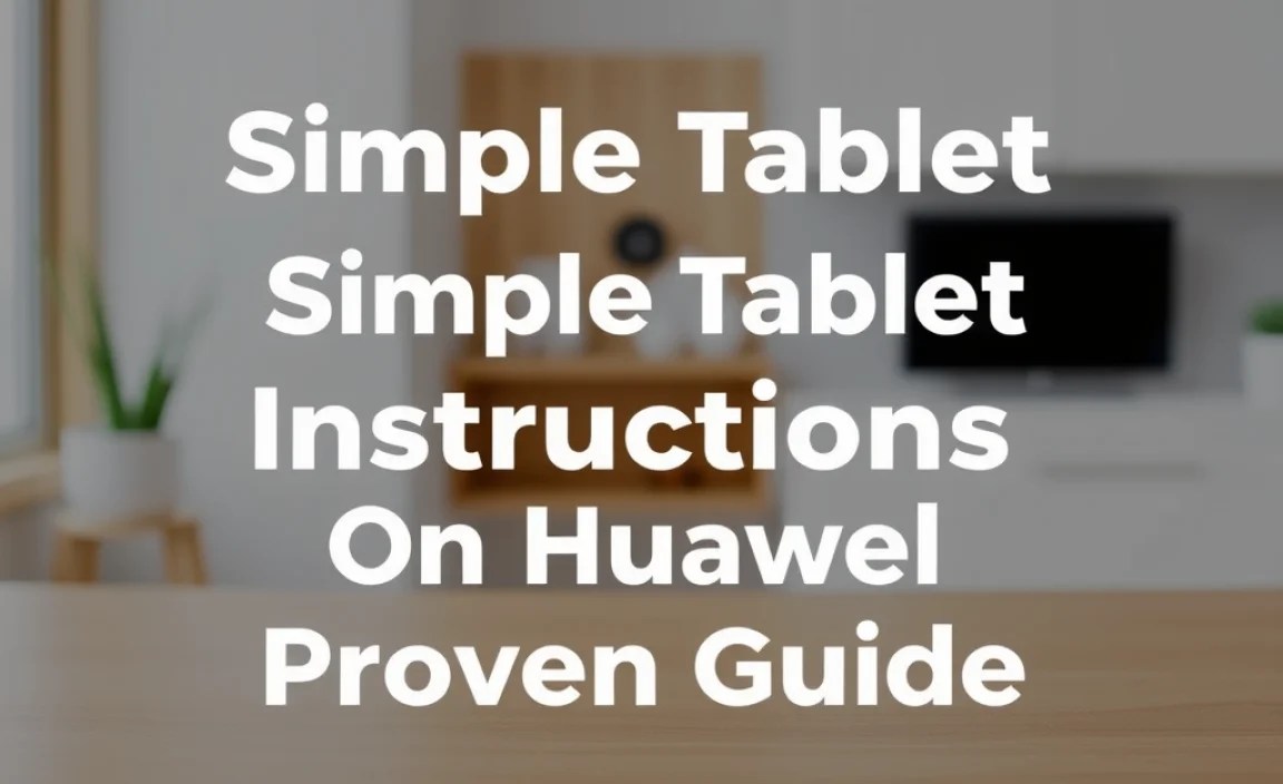 Simple Tablet Reset Instructions On Huawei: Proven Guide