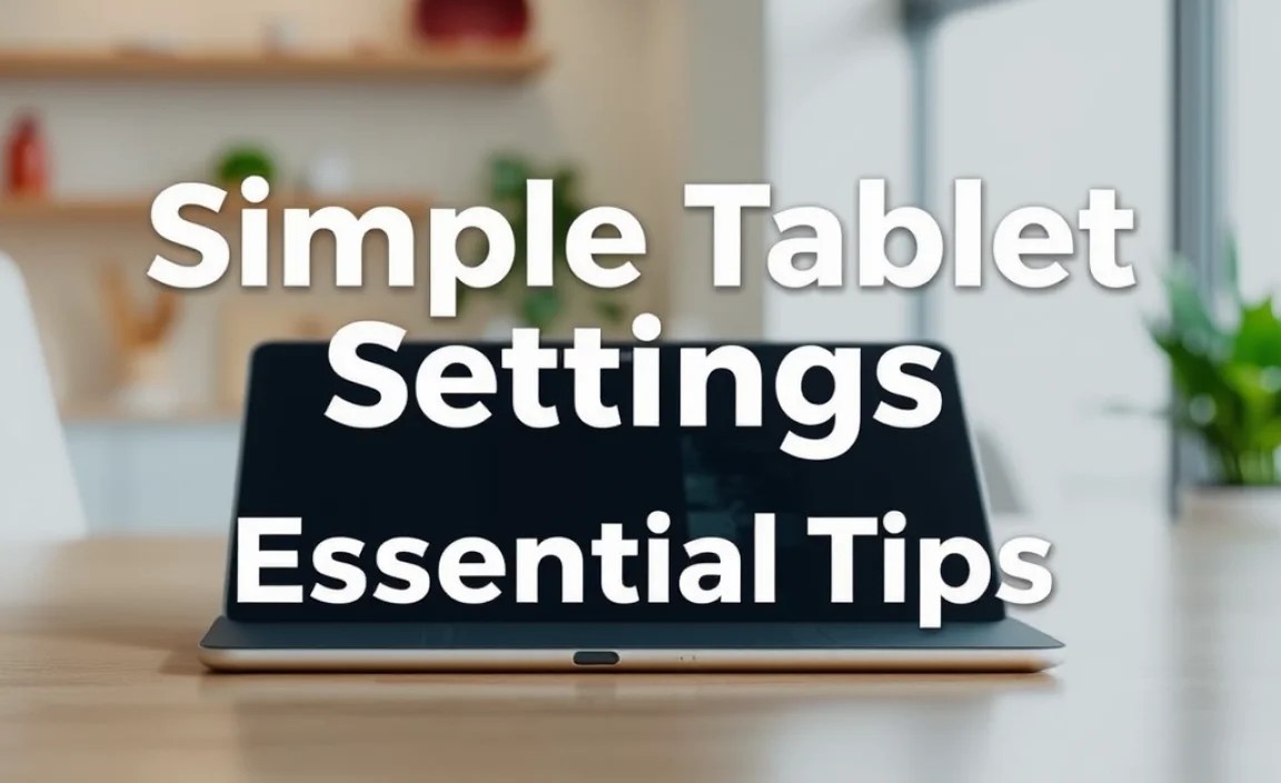 Simple Tablet Settings on Lenovo: Essential Tips