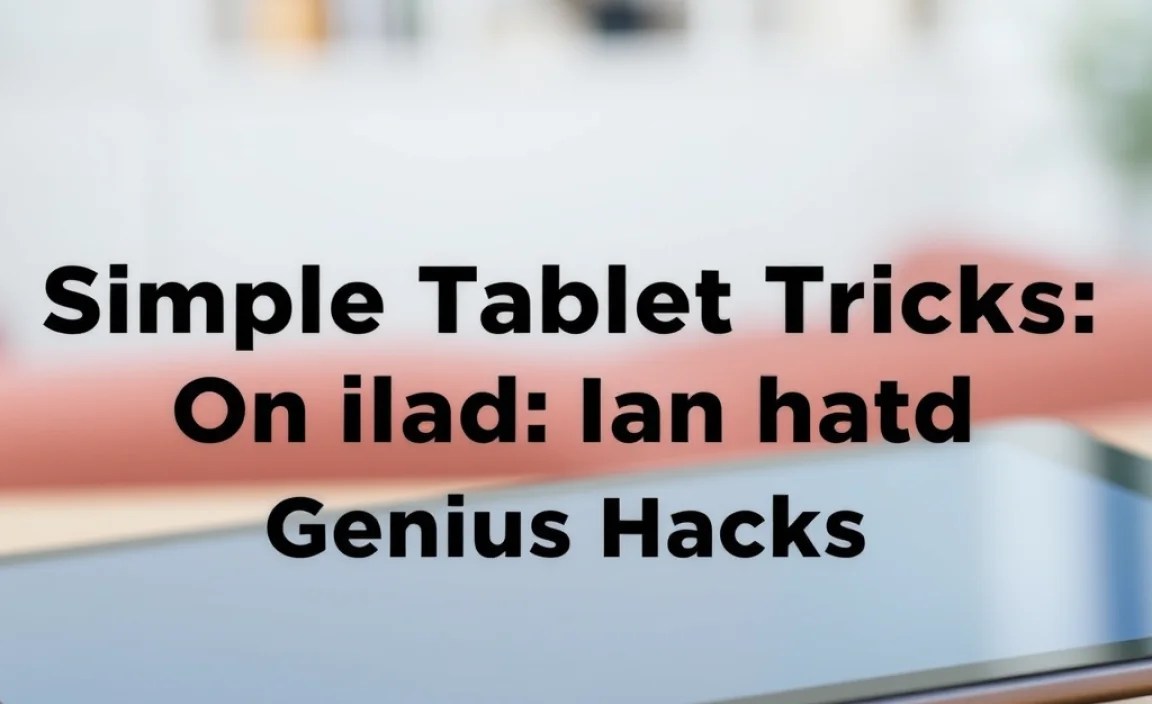 Simple Tablet Tricks On iPad: Genius Hacks