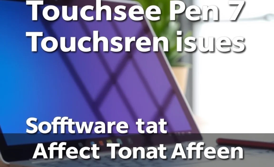 Software Conflicts that Affect Touchscreen Functionality