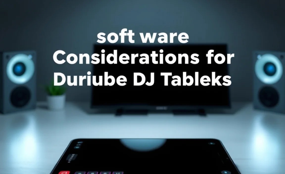 Software Considerations for Durable DJ Tablets