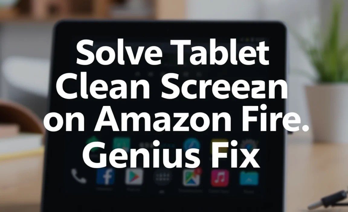 Solve Tablet Clean Screen on Amazon Fire: Genius Fix