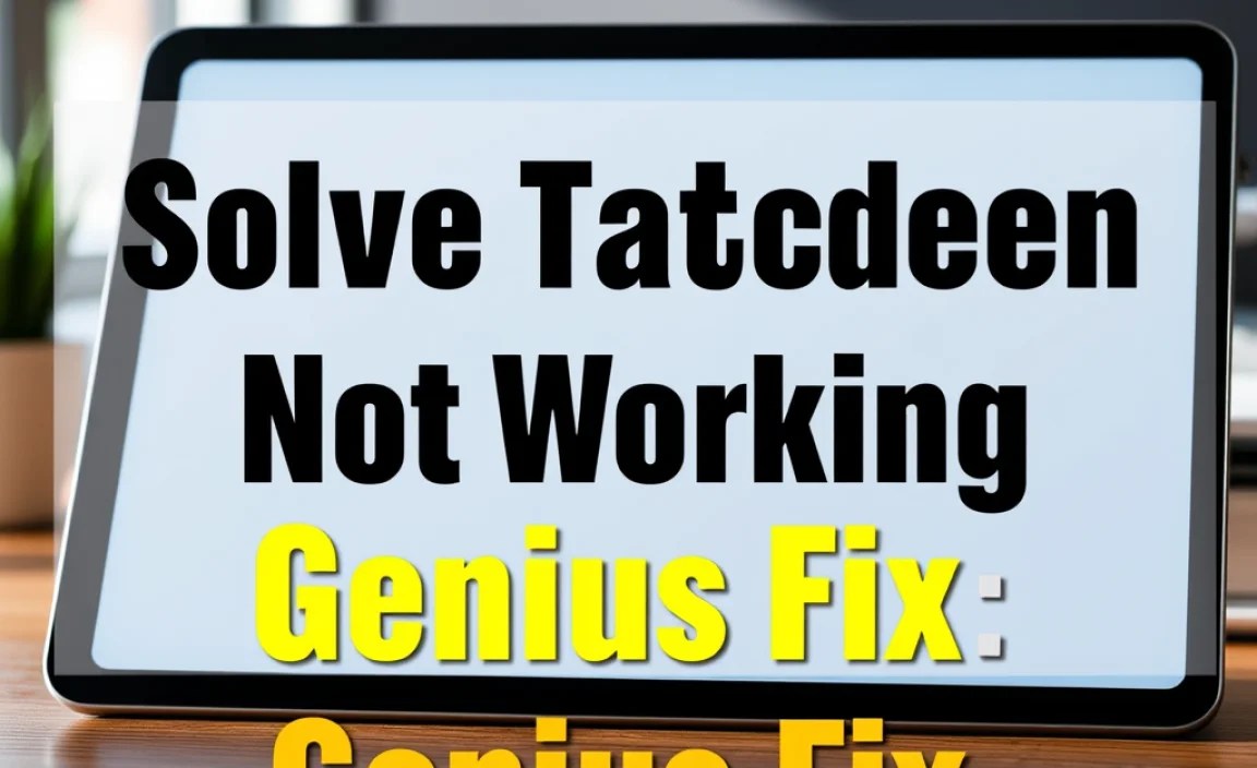 Solve Tablet Screen Not Working: Genius Fix