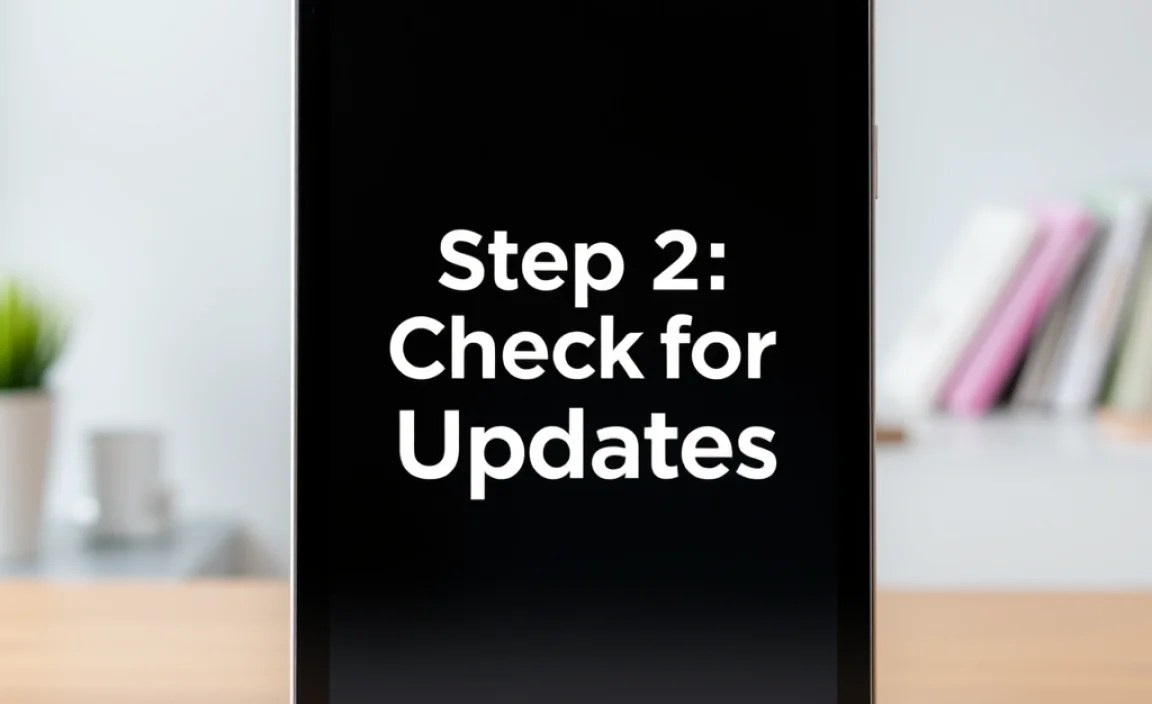 Step 2: Check for Updates