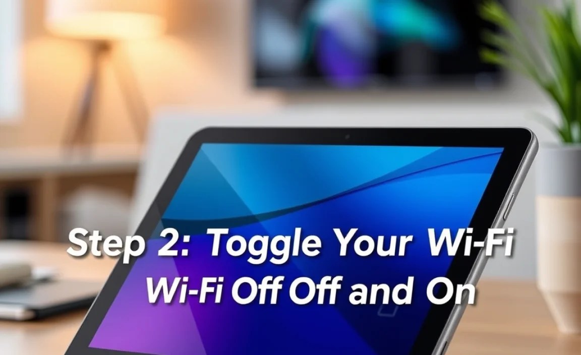 Step 2: Toggle Your Wi-Fi Off and On