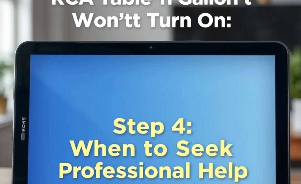 Step 4: When to Seek Professional Help