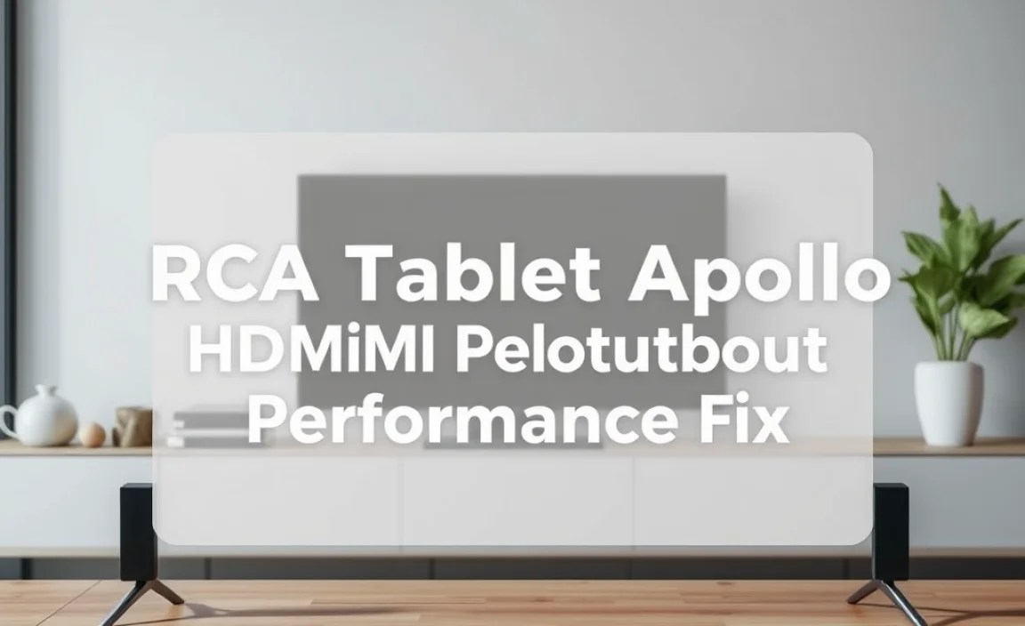 Step-by-Step Fixes for RCA Tablet Apollo HDMI Output Issues