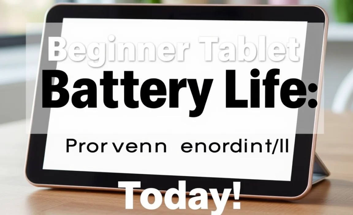 Step-by-Step Guide: Optimizing Your Beginner Tablet&rsquo;s Battery Today!