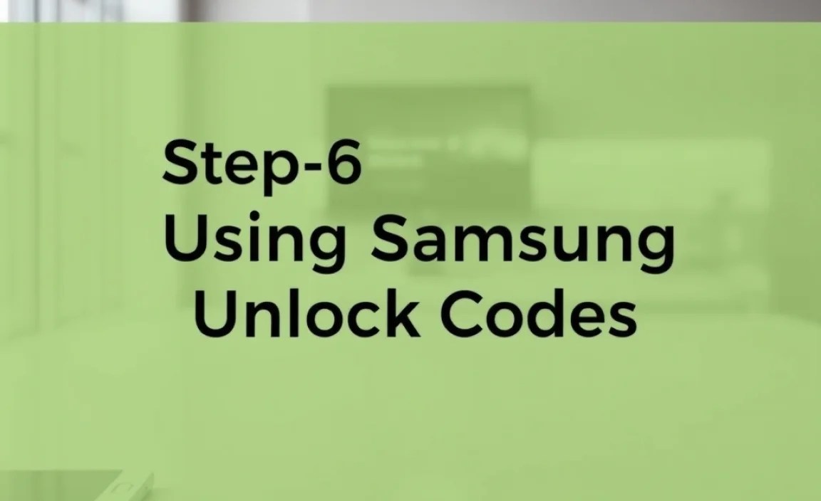 Step-by-Step Guide to Using Samsung Unlock Codes