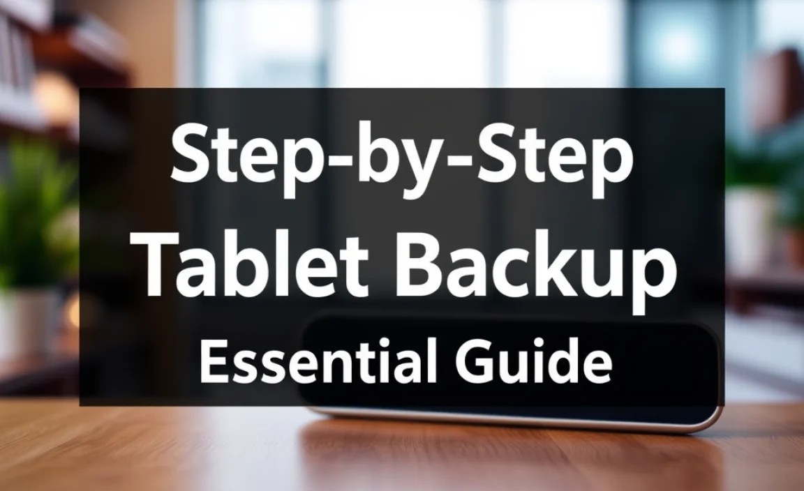 Step-by-Step Tablet Backup: Essential Guide