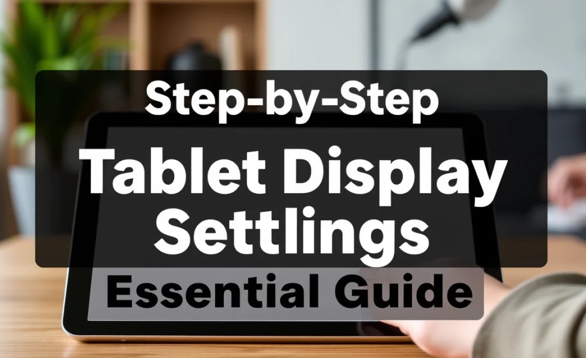 Step-by-Step Tablet Display Settings: Essential Guide