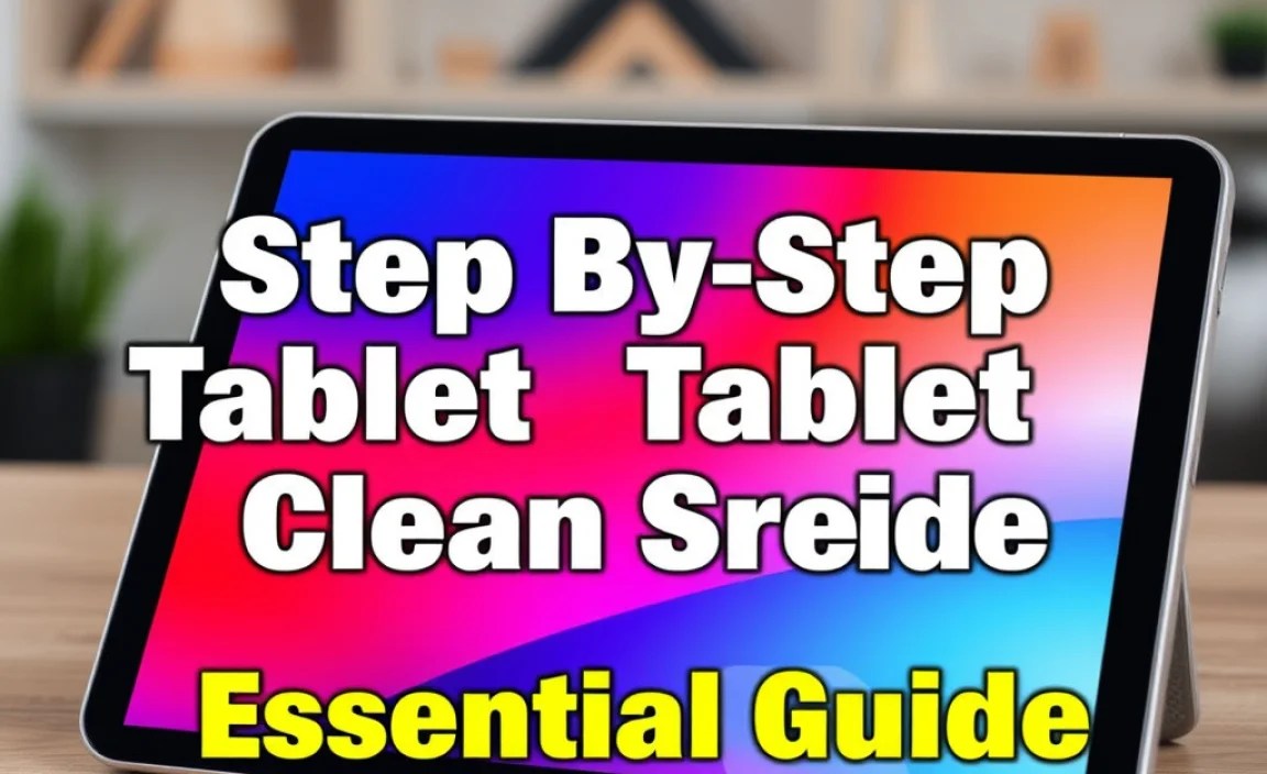 Step By Step Tablet Tablet Clean Screen: Essential Guide