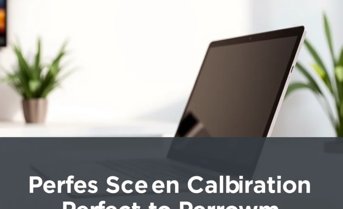 Steps to Perform Screen Calibration