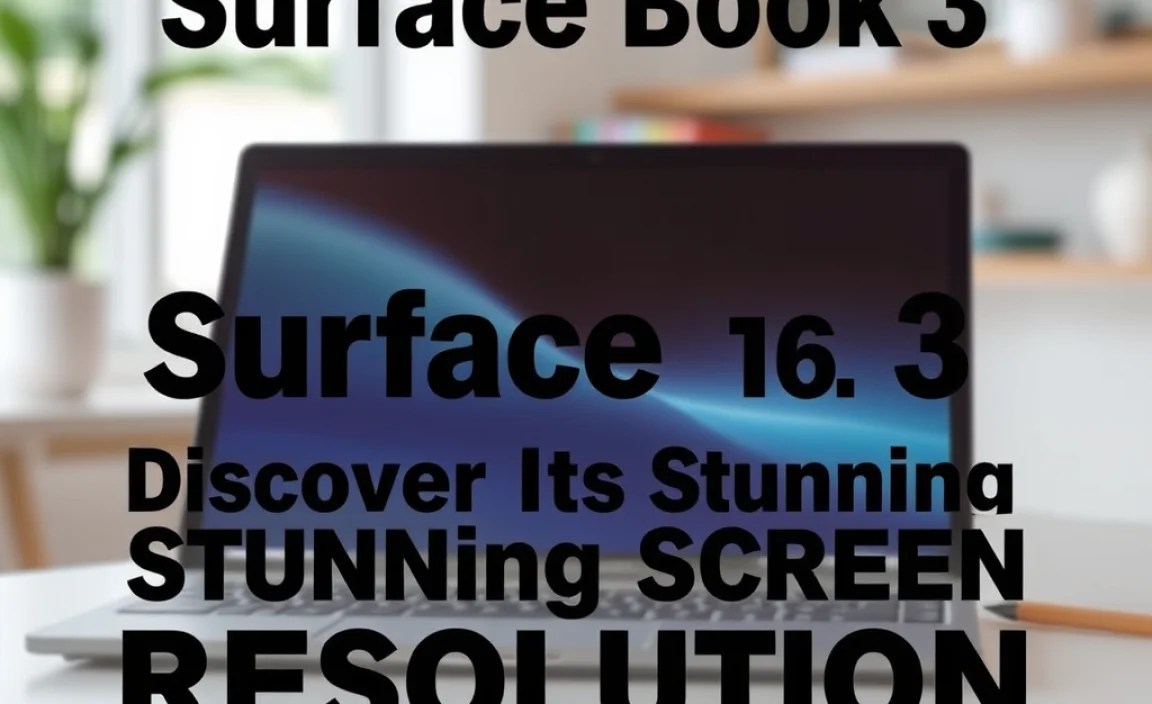 Surface Book 3: Discover Its Stunning Screen Resolution
