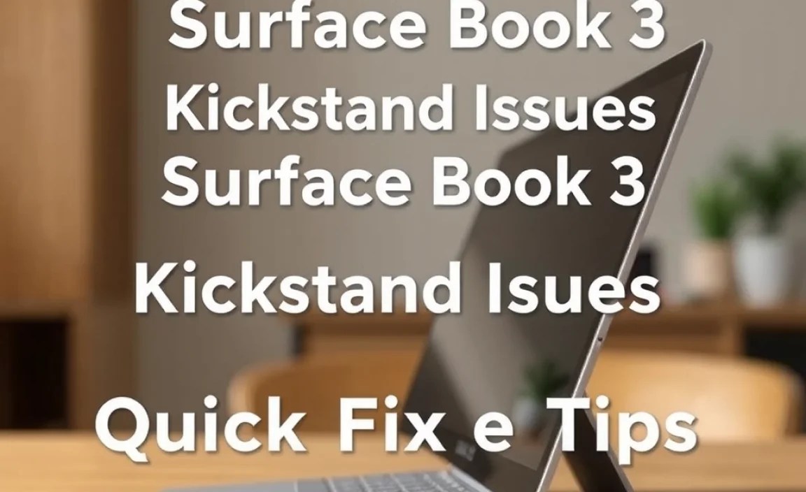 Surface Book 3 Kickstand Issues: Quick Fixes & Tips