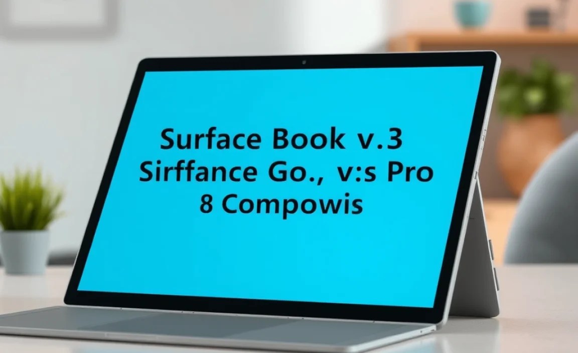 Surface Book 3 Surface Go vs Pro Comparison