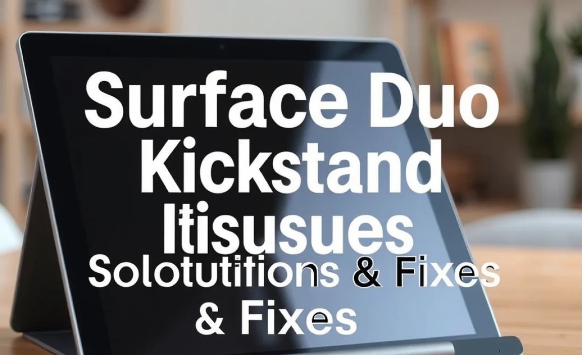 Surface Duo Kickstand Issues: Solutions & Fixes