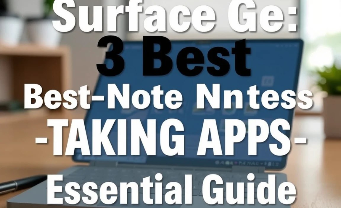 Surface Go 3 Best Note-Taking Apps: Essential Guide