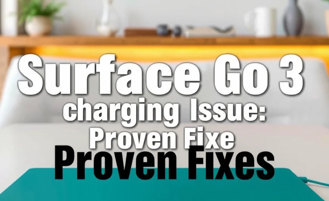 Surface Go 3 Charging Issues: Proven Fixes