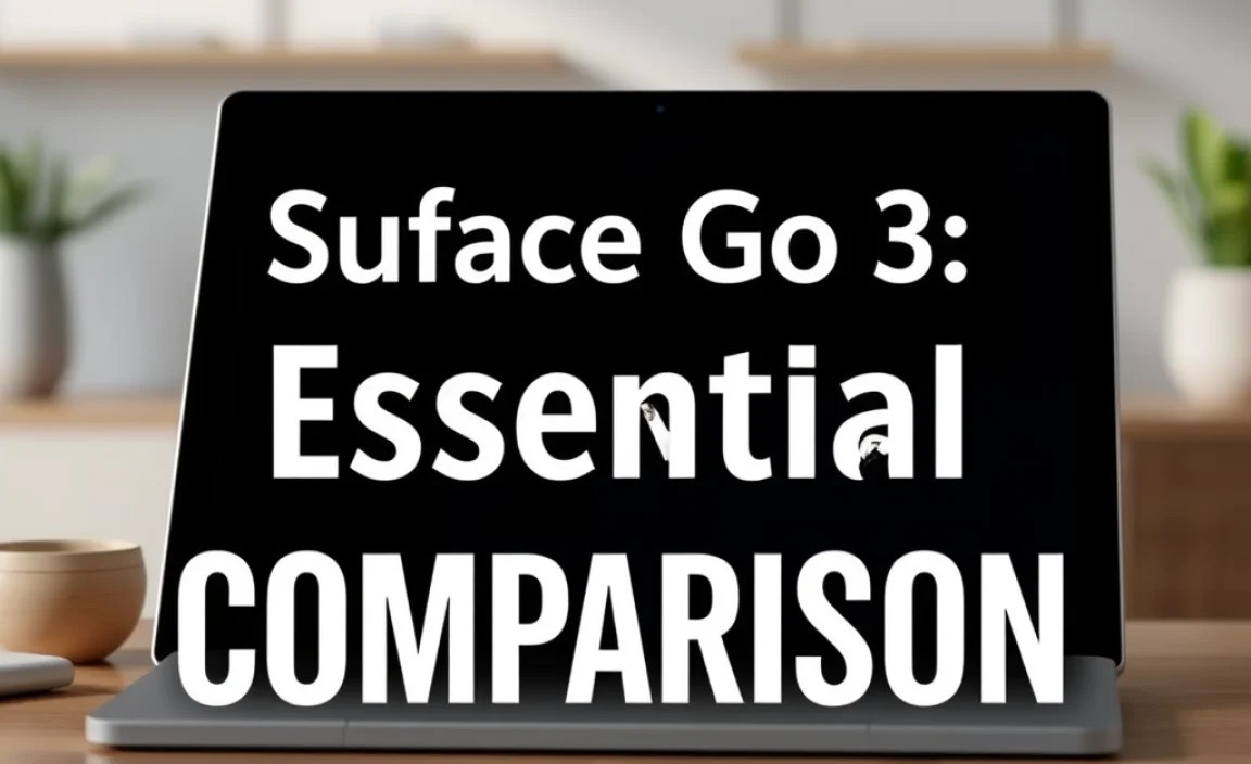 Surface Go 3: Essential Comparison