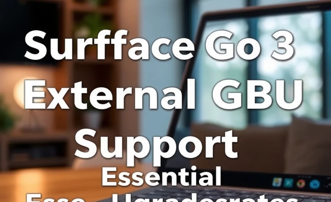 Surface Go 3 External GPU Support: Essential Upgrades