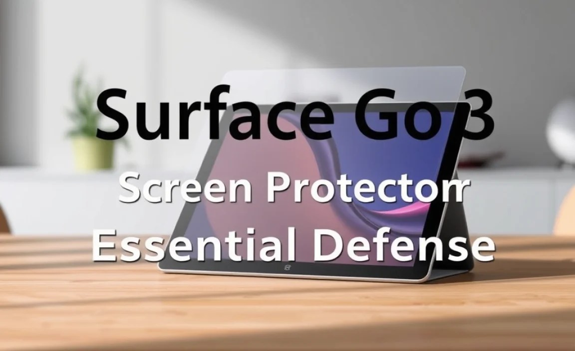 Surface Go 3 Screen Protector: Essential Defense