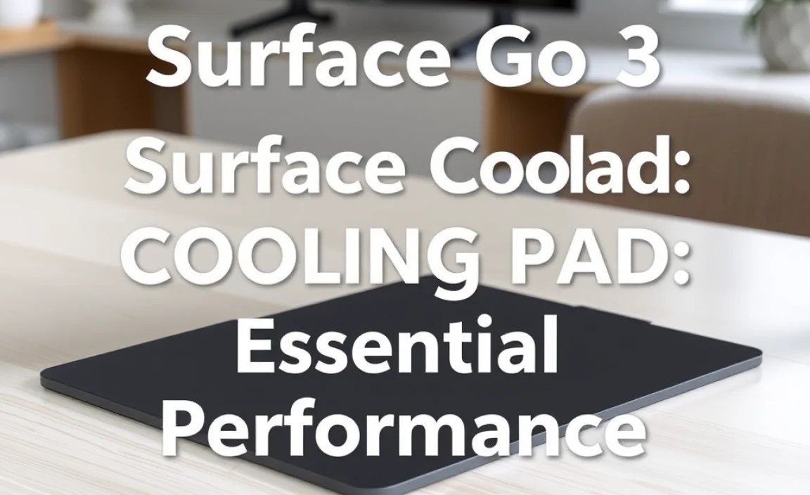 Surface Go 3 Surface Cooling Pad: Essential Performance