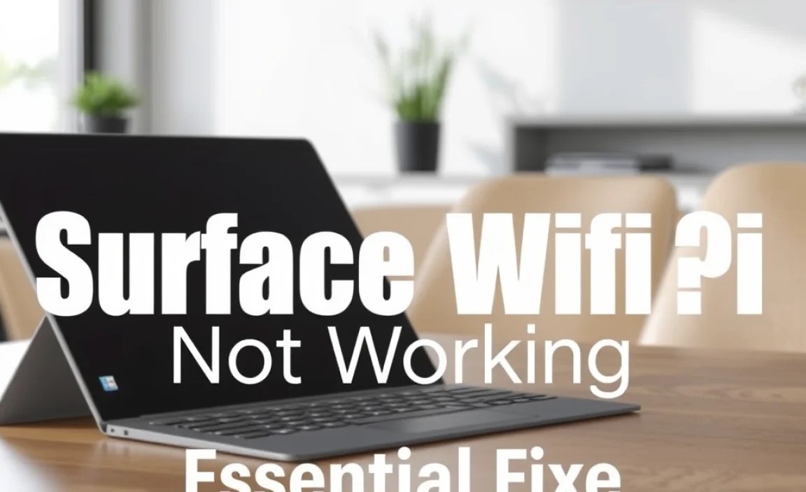Surface Go 3 Wifi Not Working: Essential Fixes