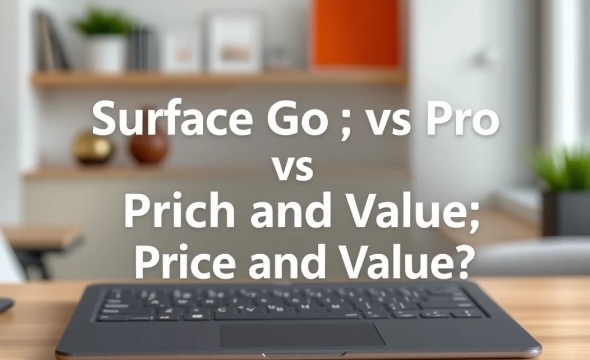 Surface Go vs Pro: Price and Value