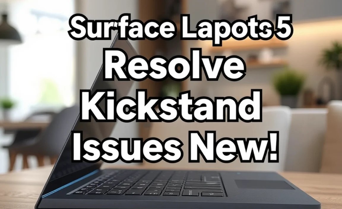 Surface Laptop 5: Resolve Kickstand Issues Now!