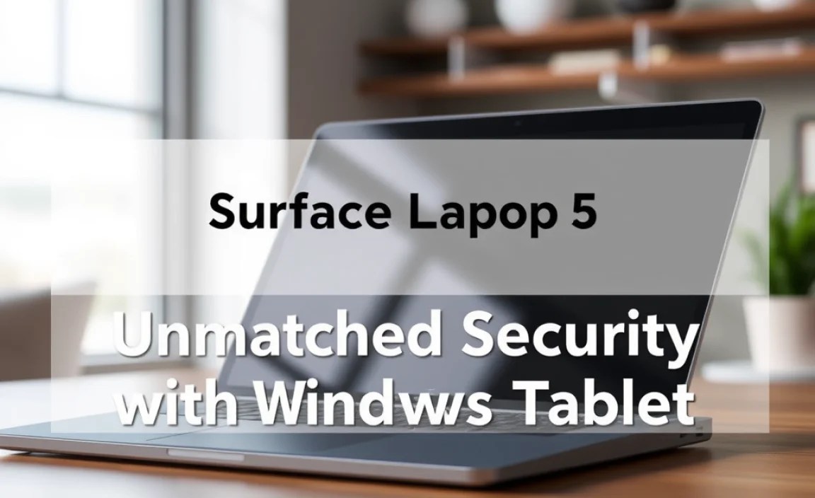 Surface Laptop 5: Unmatched Security with Windows Tablet