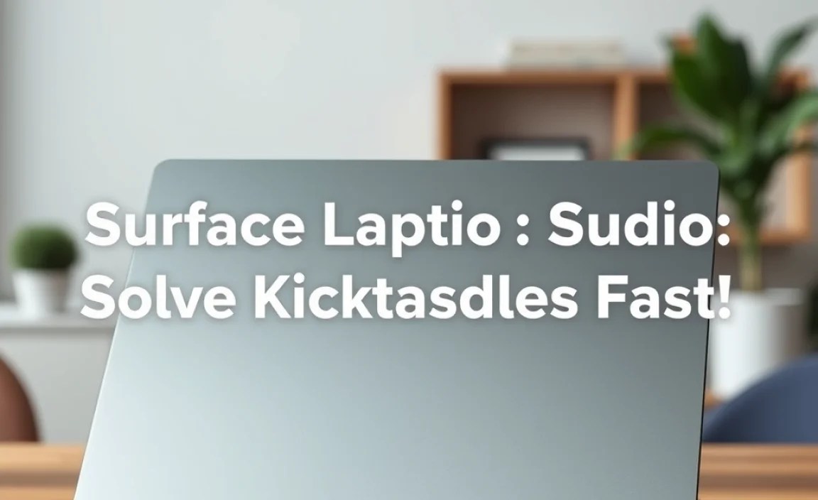 Surface Laptop Studio: Solve Kickstand Issues Fast!